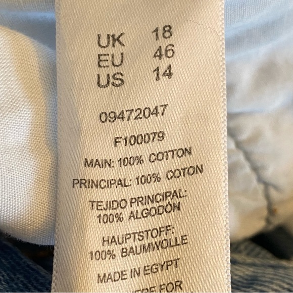 ASOS High Waisted Distressed Denim Shorts Light-Wash 100% Cotton WO14 - Picture 11 of 12